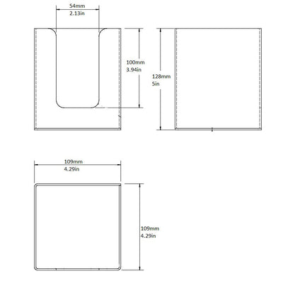 COFFEE LID HOLDER (4.25 X 4.25 X 5)