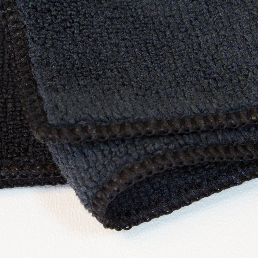 Microfiber Black Cloth Towel 16x16 (1 per)
