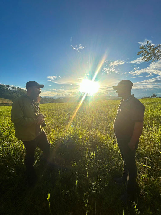 Danny Castrellon at La Planada farm in Pitalito, Huila, Colombia during Tectonic Coffee's first direct trade visit