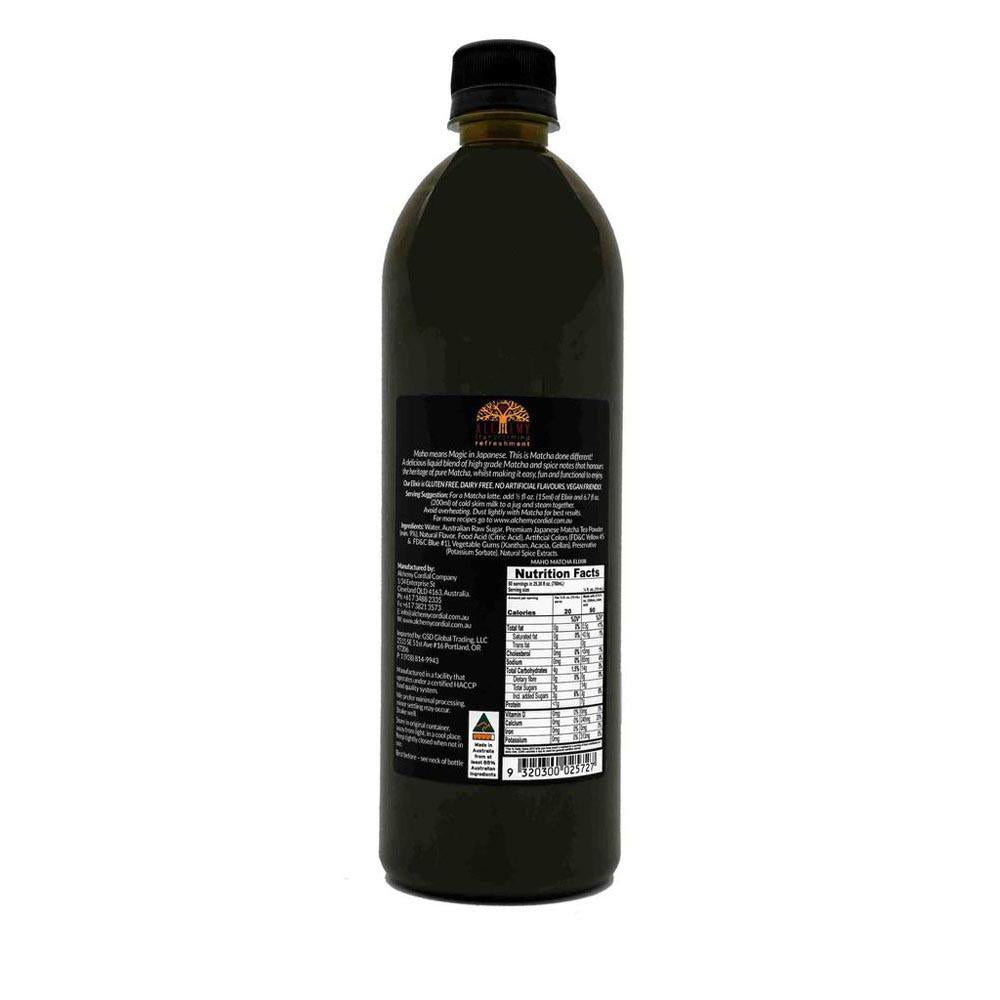 Maho Matcha Elixir - 750mL - back