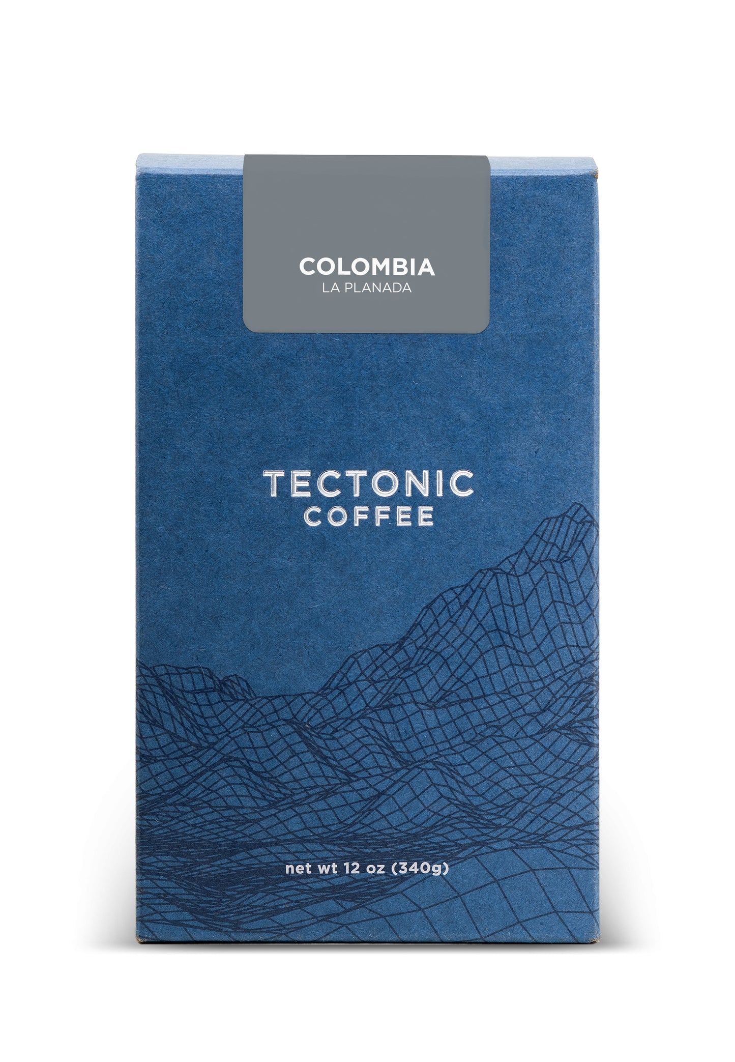 12oz box of Tectonic Coffee - Colombia La Planada Direct Trade Coffee